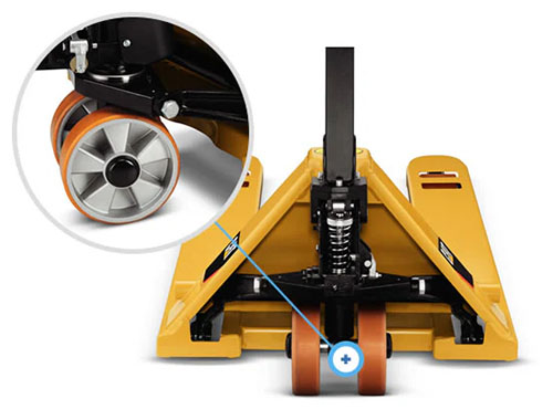 pallet jack steer wheels
